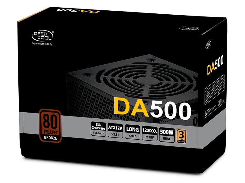 Fuente de alimentación DeepCool DA500 80 Plus