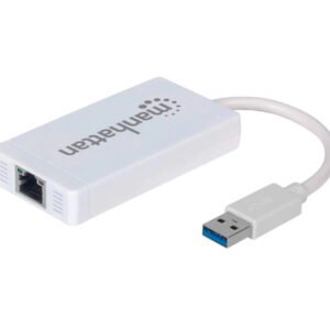 Hub USB 3.0 tipo A de 3 puertos con adaptador Gigabit Ethernet