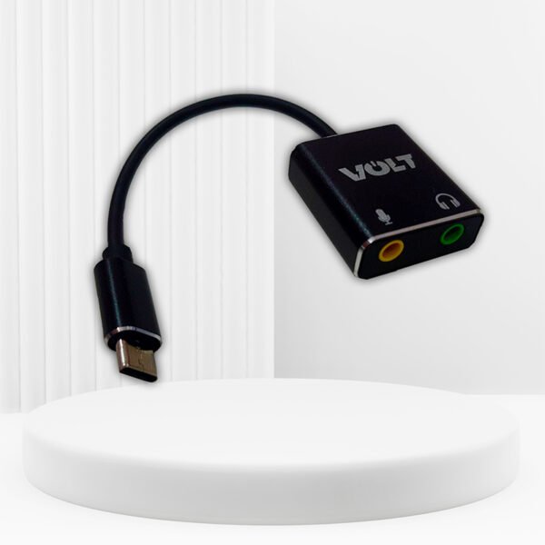 Adaptador de sonido estéreo USB tipo C