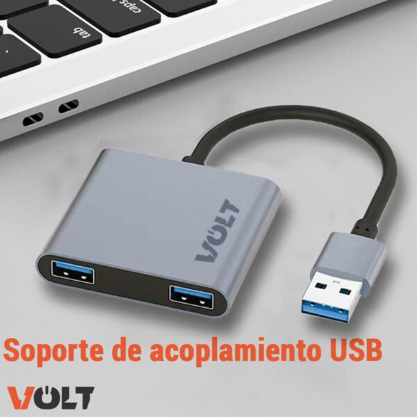 Concentrador USB 3.0 de 4 puertos
