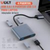 Concentrador USB 3.0 de 4 puertos