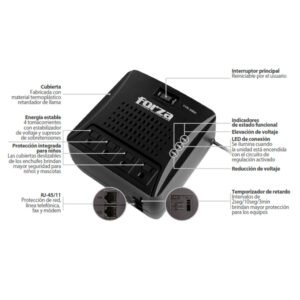 Regulador automático de voltaje 3000VA FVR-3002