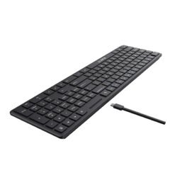 Teclado multimedia KB252 usb tipo C desmontable