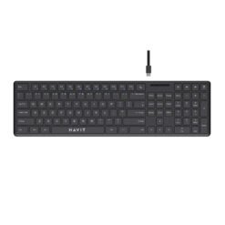 Teclado multimedia KB252 usb tipo C desmontable