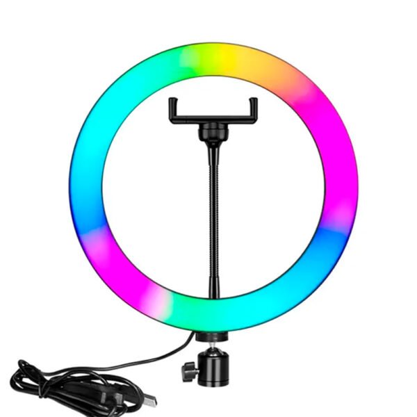 Aro Led de Color 36CM RGB Tripode de 2mts