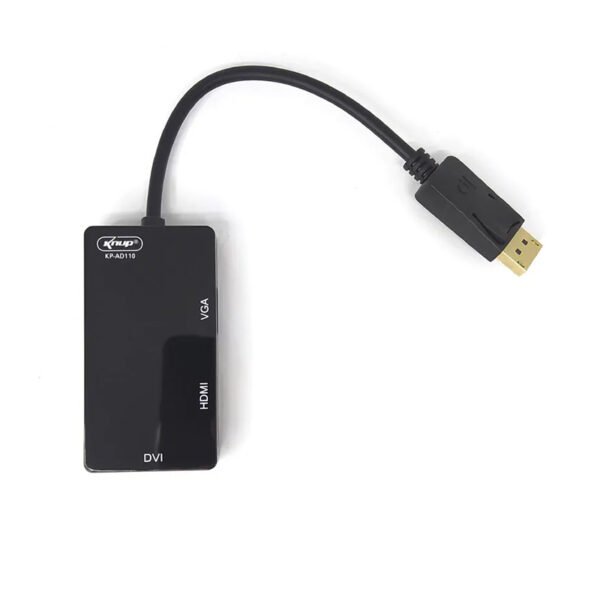 Adaptador Displayport a HDMI-VGA-DVI KP-AD110