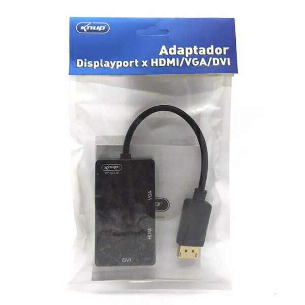 Adaptador Displayport a HDMI-VGA-DVI KP-AD110