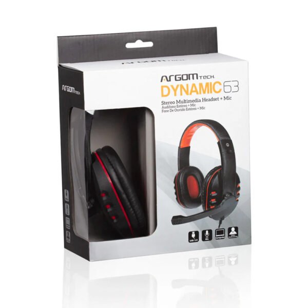 Auriculares Estereo USB con Microfono Dynamic 63