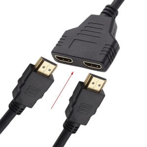 Cable adaptador divisor HDMI macho a doble HDMI