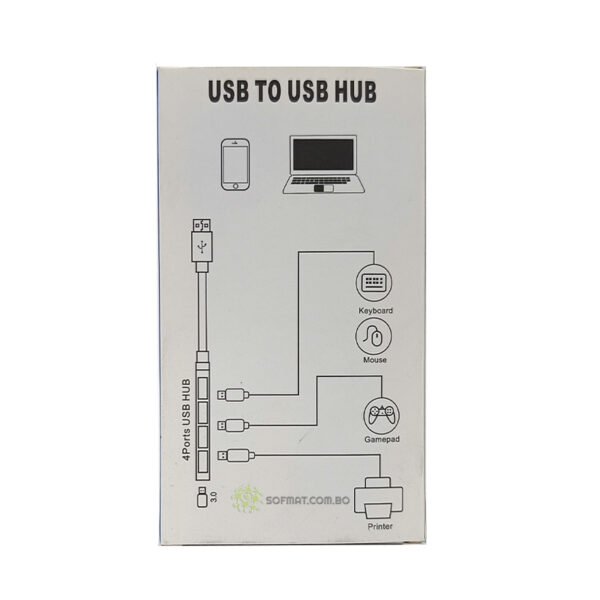 Hub USB 3.0 de 4 Puertos Knup HB-T69
