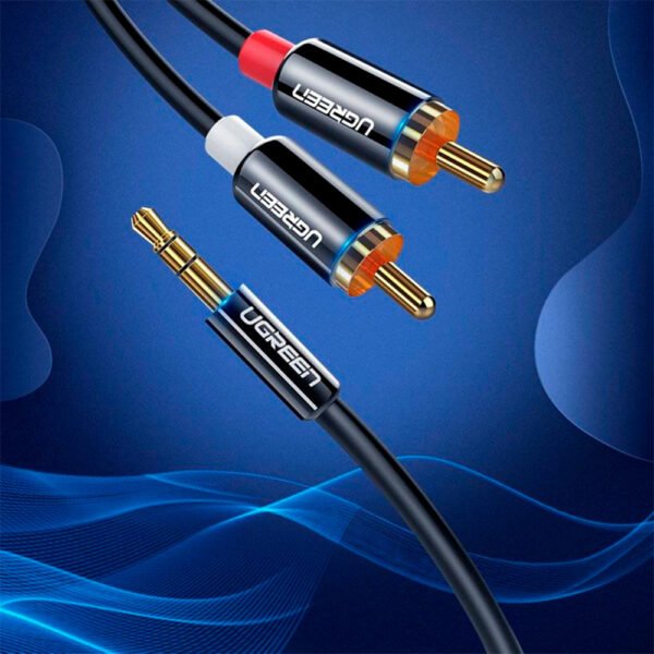 Cable de Audio Ugreen Estereo 3.5mm a 2 RCA de 3M