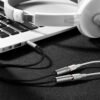 Cable divisor de auriculares Ugreen mini jack de 3,5 mm con micrófono AUX de 20 cm