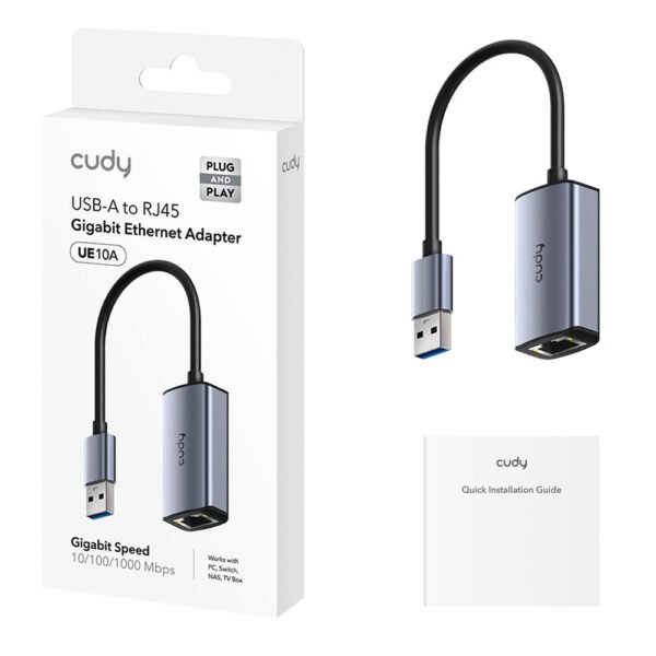 Adaptador Cudy USB-A a Gigabit Ethernet UE10A