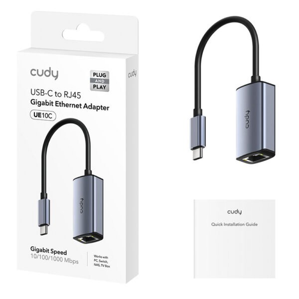 Adaptador Cudy USB-C a Gigabit Ethernet UE10C