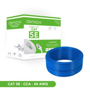 Cable de Red UTP Cat5e Aleación (CCA) Azul Dimax