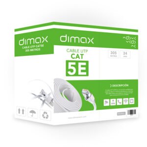 Cable de Red UTP Cat5e Aleación (CCA) Azul Dimax