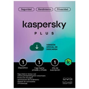 Kaspersky Plus 1 Dispositivo 1 Año VPN ilimitado