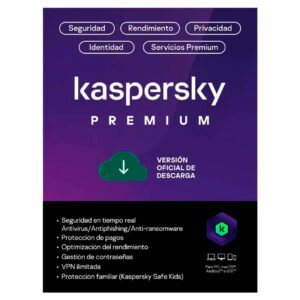 Kaspersky Premium 20 Dispositivos 1 Año VPN ilimitado