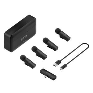 Boya BY-V4U: Micrófono Inalámbrico de 4 Canales