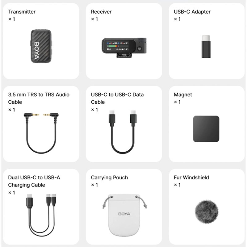 Boya Boyamic 2-03 Micrófono Inalámbrico Todo en Uno