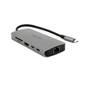 HIKVISION HS-HUB-DS901 Concentrador multifunción de 9 puertos - Gris