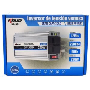 Inversor Knup KI-591 Convertidor de 12V a 220V de 200W