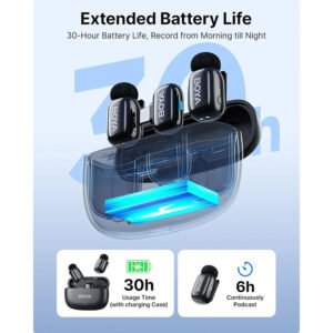 Mini Micrófono Inalámbrico Boya Mini-14 para Celulares