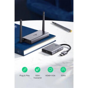 Ugreen 50633A: Extensor HDMI Inalámbrico 50m