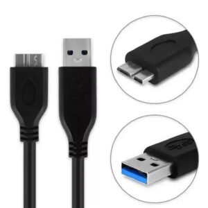 Cable USB 3.0 Micro HDD 50cm Alta Velocidad 5Gbps Compacto