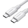 CABLE DE CARGA USB-C a USB-C 60W 3A (Blanco)