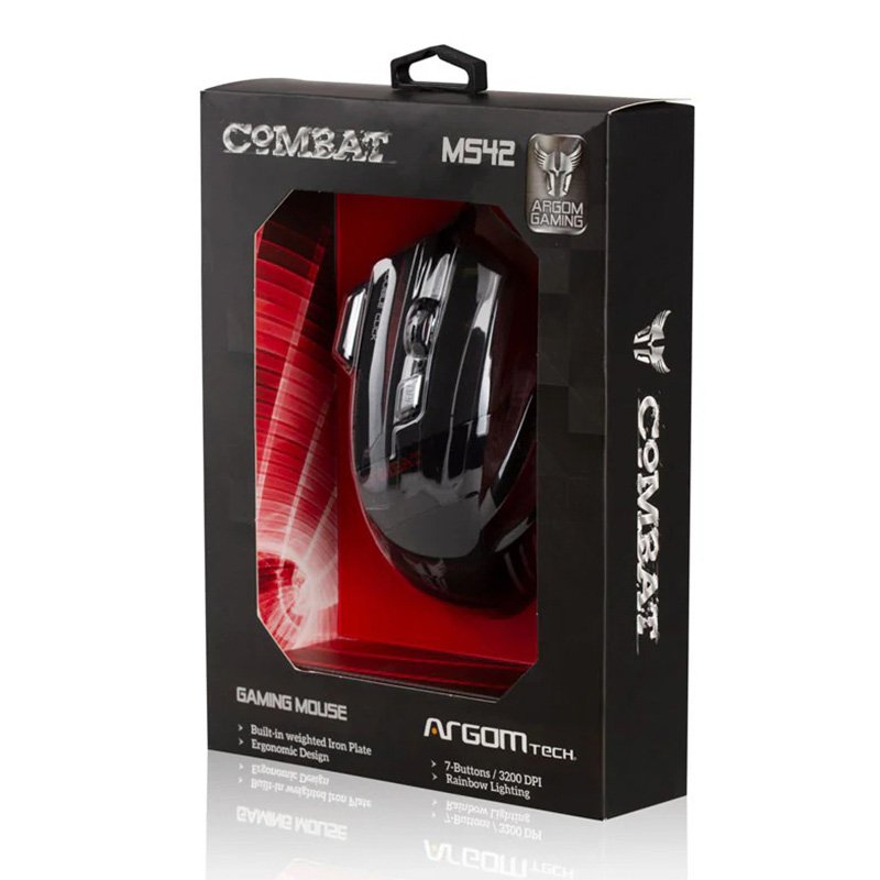 Mouse Gaming Combat MS42 USB 7 Botones (Mod. ARG-MS-2042)