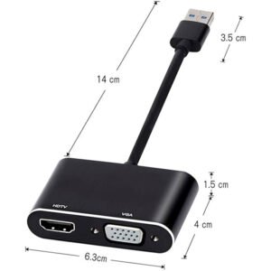 Adaptador USB a HDMI VGA USB 3.0