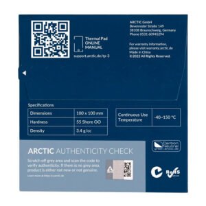 Thermal pad arctic tp-3-200x100mm thickness:1.0mm 2pcs