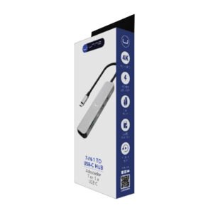 Concentrador 7 en 1 USB-C UNNO HB1107GY
