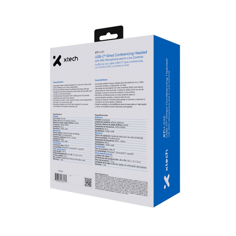 Audífonos con cable USB-C XTH-245