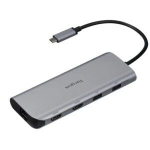 Docking station portátil Targus DOCK403GL con puertos de video dual y lector de tarjetas