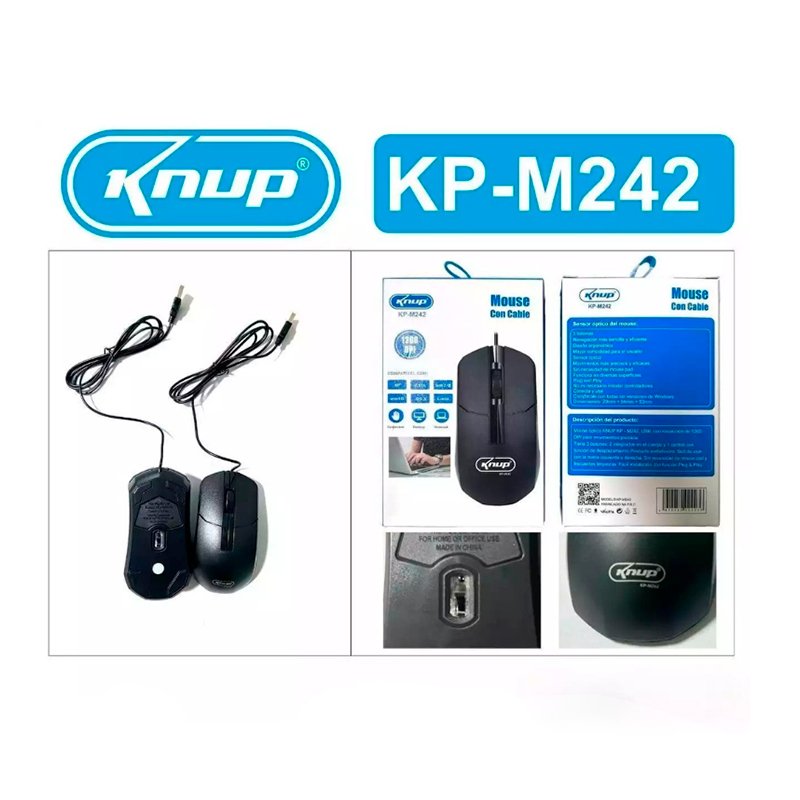 Mouse Knup KP-M242 a Cable USB