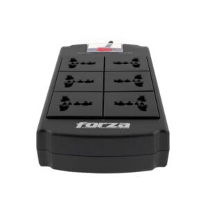 Supresor Protector de Tensión Forza 1800W 5 Salidas Universales 120V-240V