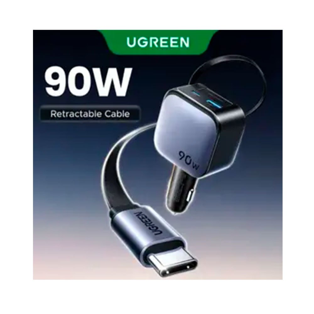 CARGADOR-DE-AUTO-90W-CON-CABLE-RETRACT0L