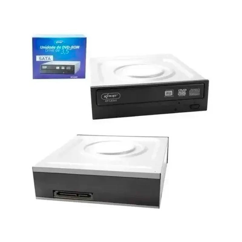 Grabadora-de-DVD-ROMlector-SATA-Knup-KP-LE301-con-unidad-de-CD-de-3,5