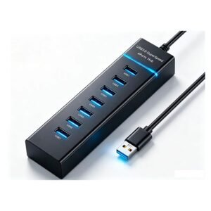 HUB USB 3.0 DE 7 PUERTOS CON LED KNUP KP-HB522