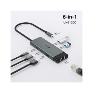 HUB USB-C 6 EN 1 PUERTO HDMI 4K@60HZ UH6120C TP-LINK