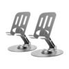 SOPORTE METÁLICO ALUMINIO PARA CELULARES TABLETS GIRATORIO 360° AJUSTABLE REGULABLE LELONG