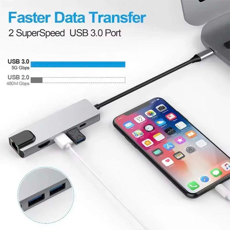 ADAPTADOR-5-EM-1-(REDEUSB2.0USB3.0HDMITYPE-C-KP-AD143-KNUP