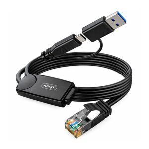 ADAPTADOR DE RED A USB Y C 1.5 METROS 3.0 KNUP KP-AD173