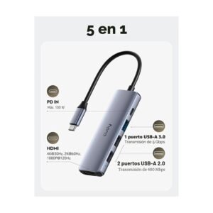 HUB-ADAPTADOR-USB-C-5-EN-1-UH405-CUDY