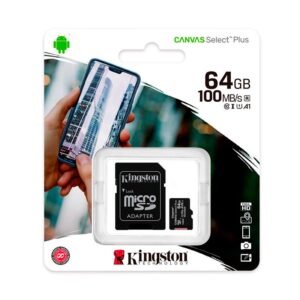 TARJETA MICRO SD KINGSTON 64GB 100MBs