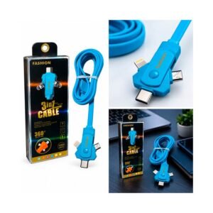 CABLE 3 EN 1 ENTRADA V8 , USB-C Y LIGHTNING